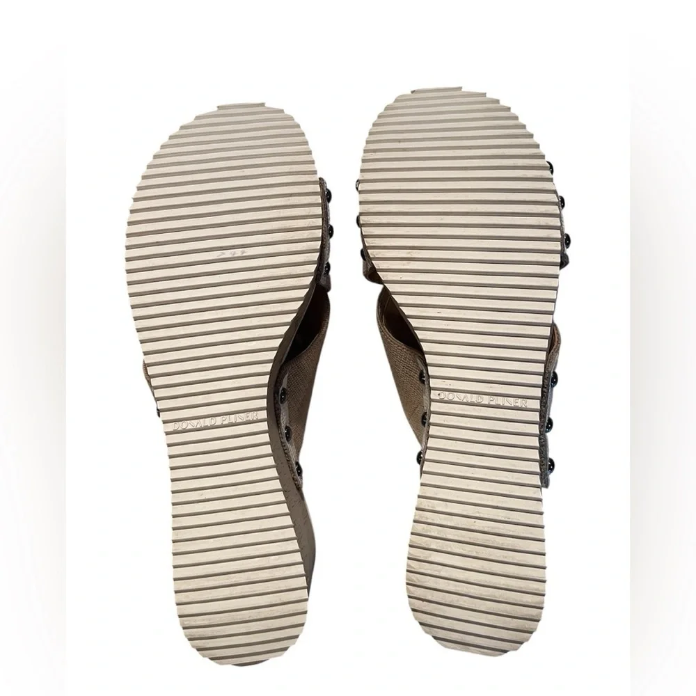 Donald Pliner Summera Tan Platform Sandals size 9